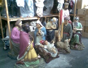 theconservatory hove sussex resin christmas nativity scene