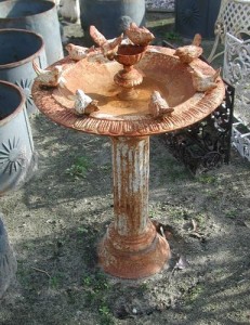 theconservatory sussex garden iron birds fountain