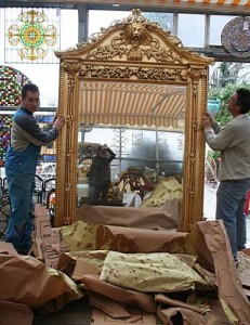 extra large gold mirror the conervatory hove