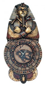 the conservatory resin figure egyptian wall clock