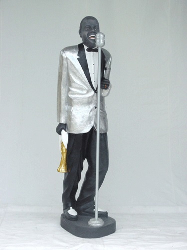 resin figure brighton louis armstrong the conservatory