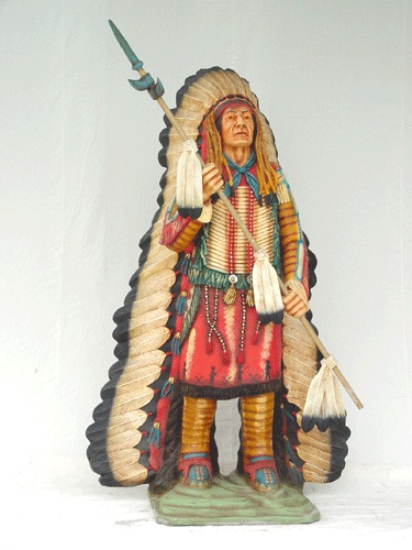 red indian apache resin figure hove conservatory