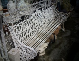 Cast Iron copy of a ` Coalbrookdale` bench