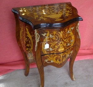 Inlaid Bedside Cabinet The Conservatory Hove / Sussex/UK