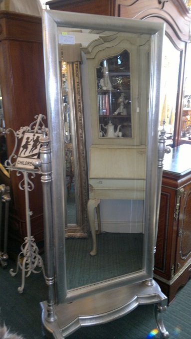 Silver Gilt Cheval Mirror/The Conservatory Hove/Sussex/UK