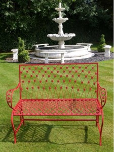 theconservatory hove sussex garden bench red