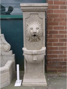 hove conservatory water fountain lion design sussex
