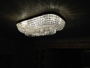 Spangled ceiling light chandelier hove conservatory