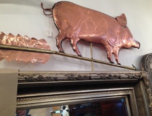 wall hanign pig copper hove conservatory
