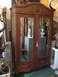 antique Belgian mirrored armoire brighton furniture hove conservatory