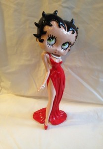 Betty Boop reddress hove conservatory resin figures