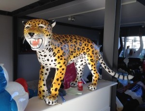 Leopard resin wild animal brighton hove conservatory