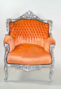 orange upholstery chair dvn-00229