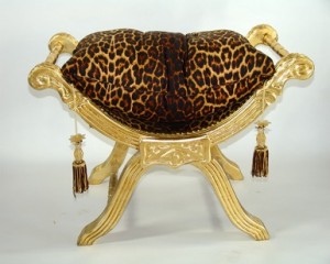 Upholstery leopard-stool hove conservatory