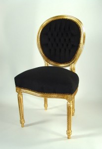 Upholstery Black Gold Chair hove conservatory dvn-5540