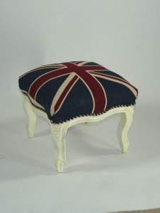 Upholstery Stool Union Jack design hove dvn-9798