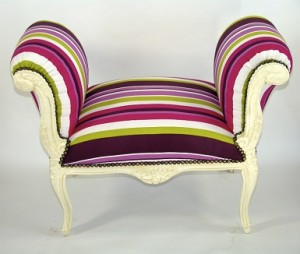 upholstery fauteuil striped chair dvn-98332