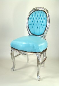 tourqoise upholstery bedroom chair dvn-99202