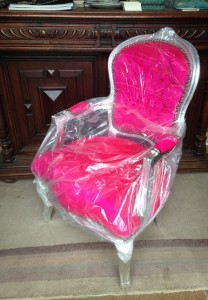 Upholstery armchair in pink the conservatory hove