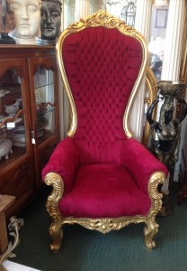 Upholstery Throne armchair the conservatory hove e sussex