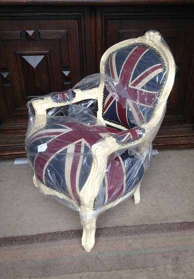 Upholstery Union Jack child chair the conservatory hove