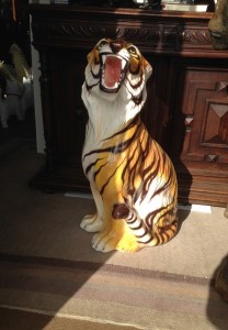Chinese Tiger resin statue the conservatory hove east sussex