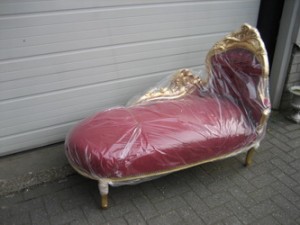 chaise-longue burgundy brighton upholstery