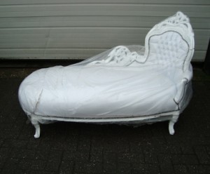 brighton hove conservatory chaise-longue white