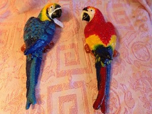 parrots cast iron figures the conservatory hove brighton e sussex