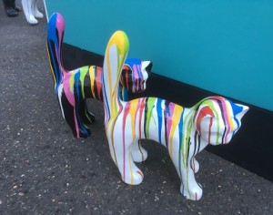 Psychedelic Resin Cats